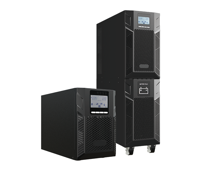 KSTAR HPM3300E-T Series UPS showcasing the tower design and capacity range