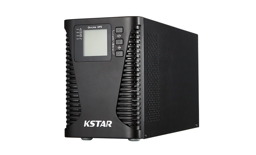KSTAR HPM3300E-T Series UPS showcasing the tower design and capacity range